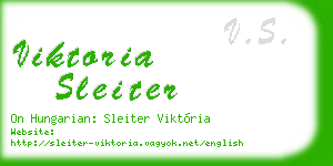 viktoria sleiter business card